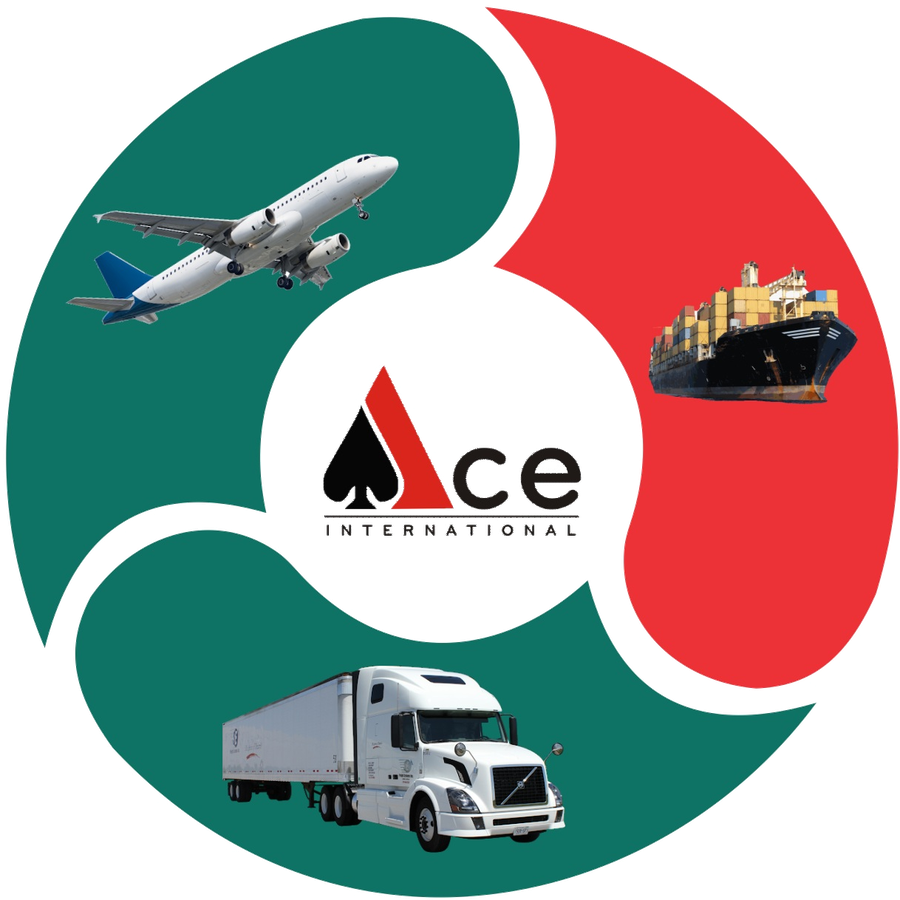 Ace Internationals air, sea and road transport mark